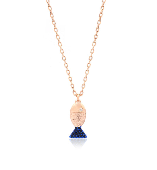 "PESCIOLINI" - STERLING SILVER AND BLUE SAPPHIRES