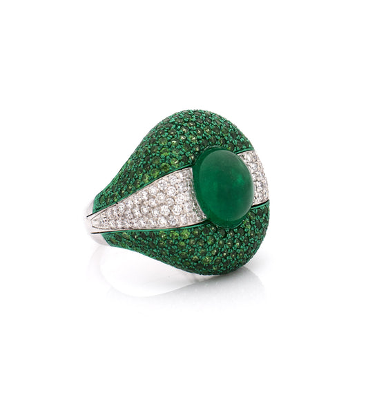 "JAW BREAKER" 18KT WHITE GOLD