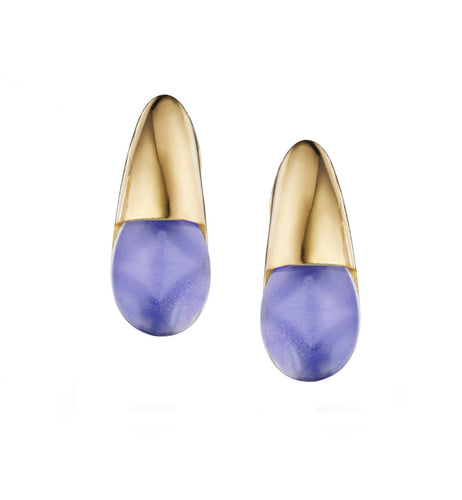 GOCCIOLINE COLLECTION EARRINGS - BLUE AGATE