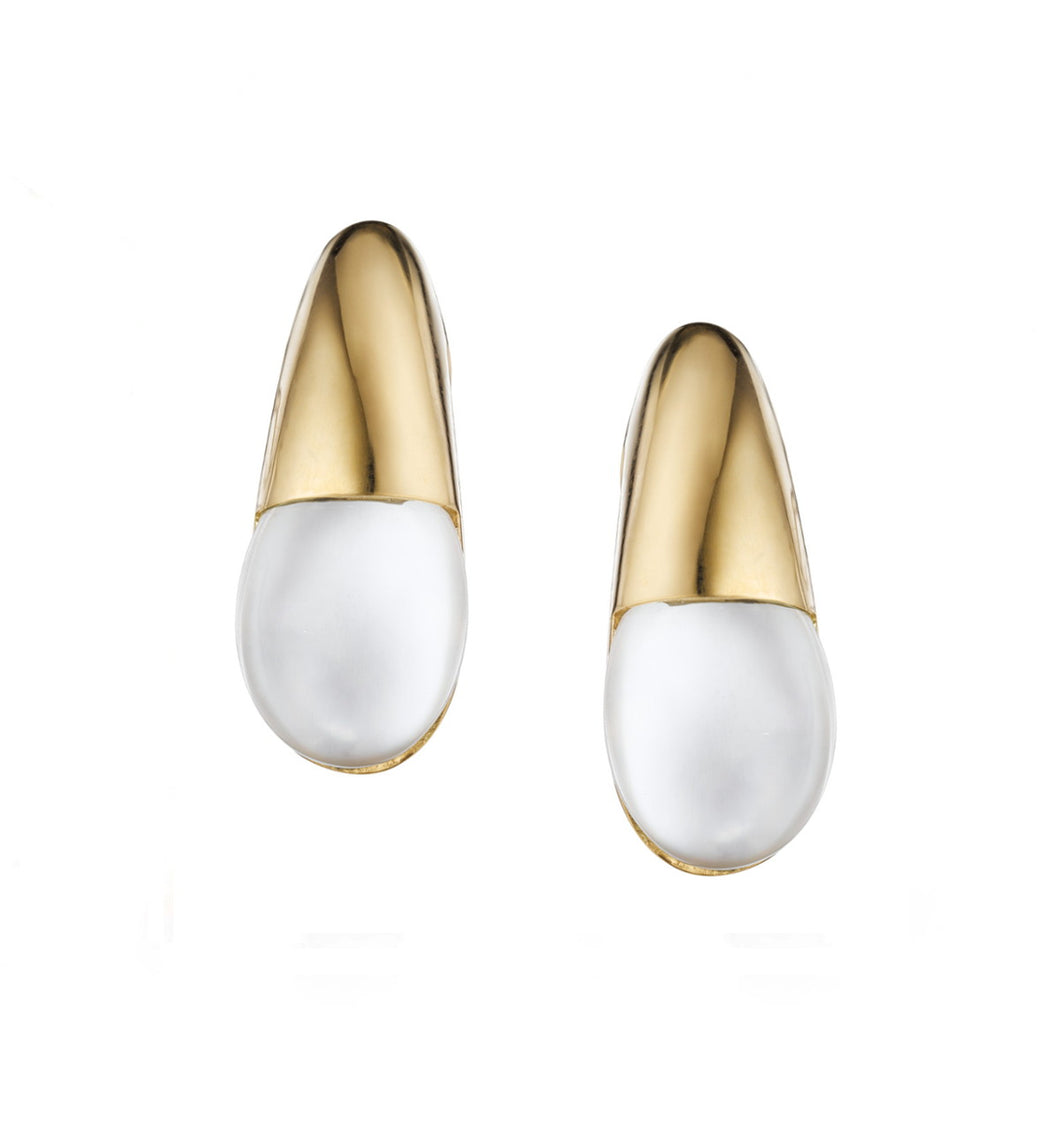 GOCCIOLINE COLLECTION EARRINGS - WHITE AGATE