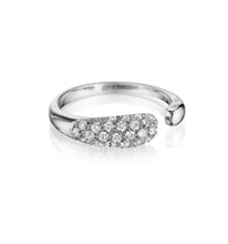 Load image into Gallery viewer, GOCCE COLLECTION WHITE DIAMONDS RING - 18KT WHITE GOLD - SMALL