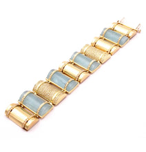 Load image into Gallery viewer, THE BULLET COLLECTION 18KT GOLD BRACELET - AQUAMARINE