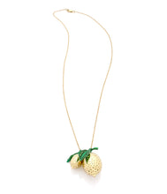Load image into Gallery viewer, &quot;LOVE LEMONS&quot; - 18KT GOLD - TSAVORITES - NECKLACE
