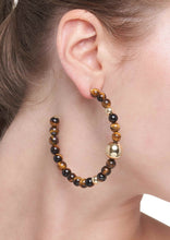 Load image into Gallery viewer, BARBARELLA COLLECTION EARRINGS - TIGER&#39; S EYE