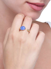 Load image into Gallery viewer, GOCCIOLINE COLLECTION RING - BLUE AGATE