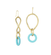 Load image into Gallery viewer, STELLA COLLECTION - 18KT GOLD - TURQUOISE LINKS