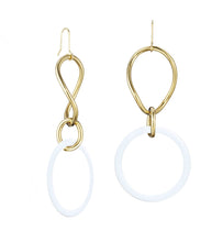 Load image into Gallery viewer, STELLA COLLECTION - 18KT GOLD - WHITE AGATE LINKS LARGE