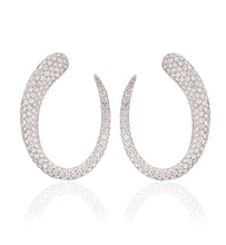 Load image into Gallery viewer, GOCCE COLLECTION EARRINGS - 18KT GOLD - WHITE DIAMONDS - LARGE