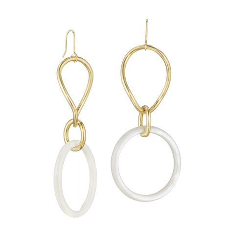 STELLA COLLECTION - 18KT GOLD - MOTHER OF PEARL LINKS LARGE