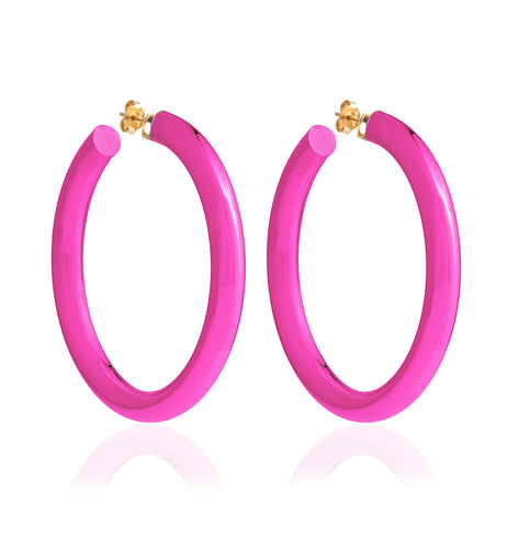 BARBARELLA COLLECTION - 18KT GOLD - STERLING SILVER - EX-LARGE - PINK
