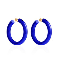 Load image into Gallery viewer, BARBARELLA COLLECTION - 18KT GOLD - STERLING SILVER - EX-MEDIUM - COBALT BLUE