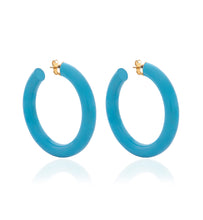 Load image into Gallery viewer, BARBARELLA COLLECTION - 18KT GOLD - STERLING SILVER - EX-MEDIUM - TURQUOISE