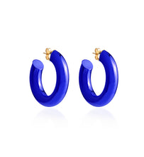 Load image into Gallery viewer, BARBARELLA COLLECTION - 18KT GOLD - STERLING SILVER - EX-SMALL - COBALT BLUE