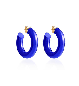 BARBARELLA COLLECTION - 18KT GOLD - STERLING SILVER - EX-SMALL - COBALT BLUE