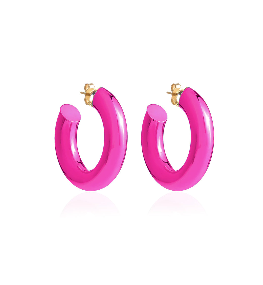 BARBARELLA COLLECTION - 18KT GOLD - STERLING SILVER - EX-SMALL - PINK