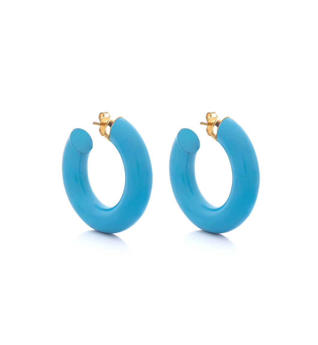 BARBARELLA COLLECTION - 18KT GOLD - STERLING SILVER - EX-SMALL - TURQUOISE