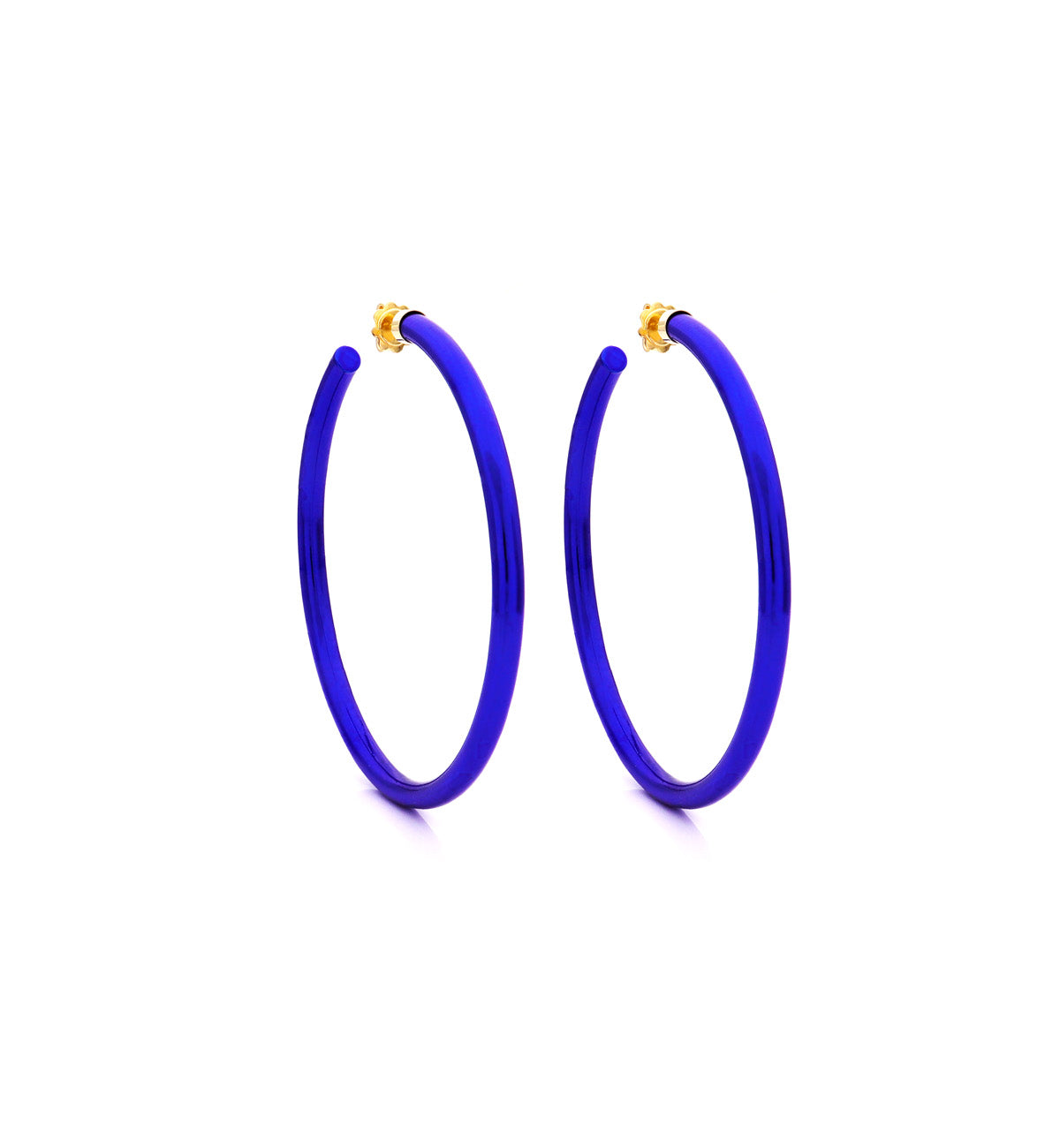 BARBARELLA COLLECTION - 18KT GOLD - STERLING SILVER - MEDIUM - COBALT BLUE