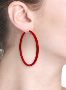 BARBARELLA COLLECTION - 18KT GOLD - STERLING SILVER - MEDIUM - CORAL RED