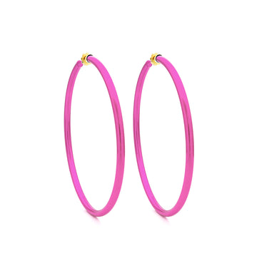 BARBARELLA COLLECTION - 18KT GOLD - STERLING SILVER - LARGE - PINK