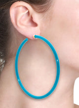 Load image into Gallery viewer, BARBARELLA COLLECTION - 18KT GOLD - STERLING SILVER - LARGE - TURQUOISE