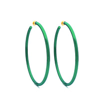 Load image into Gallery viewer, BARBARELLA COLLECTION - 18KT GOLD - STERLING SILVER - LARGE - GREEN