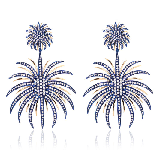 FIREWORKS - 18KT YELLOW GOLD - BLUE TITANIUM