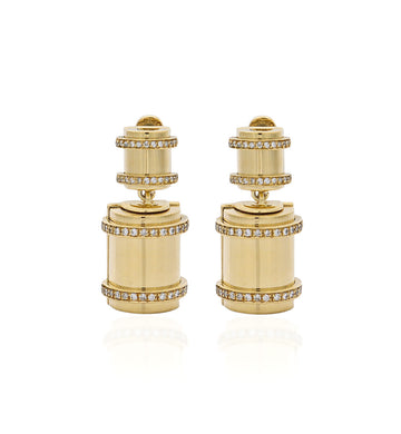 THE BULLET COLLECTION 18KT GOLD EARRINGS - SMALL