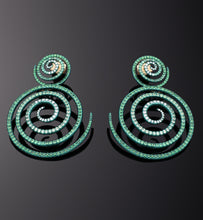 Load image into Gallery viewer, &quot;KALEIDOSCOPE OF HOPE&quot; - TSAVORITE - EARRINGS