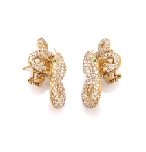 Load image into Gallery viewer, &quot;KHALIFA&quot; - 18KT GOLD - WHITE DIAMONDS - EARRINGS