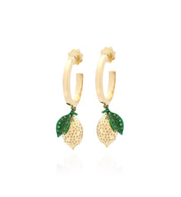 Load image into Gallery viewer, &quot;LOVE LEMONS&quot; - 18KT GOLD - EARRINGS