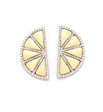 Load image into Gallery viewer, &quot;LOVE LEMONS&quot; - 18KT GOLD - WHITE DIAMONDS - EARRINGS