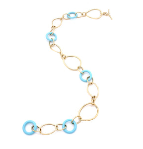STELLA COLLECTION 18KT GOLD NECKLACE - TURQUOISE