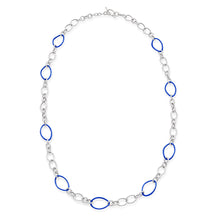 Load image into Gallery viewer, STELLA COLLECTION STERLING SILVER NECKLACE - COBALT BLUE