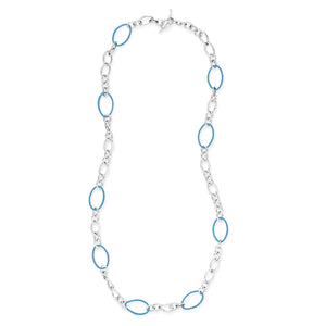 STELLA COLLECTION STERLING SILVER NECKLACE - TURQUOISE
