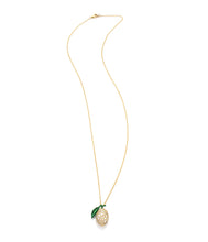 Load image into Gallery viewer, &quot;LOVE LEMONS&quot; - 18KT GOLD - WHITE DIAMONDS - NECKLACE - SMALL