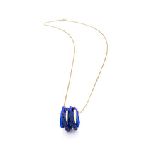 Load image into Gallery viewer, &quot;LIZZY&quot; - 18KT GOLD - NECKLACE - BLUE SAPPHIRES