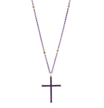 Load image into Gallery viewer, CROSS - 18KT YELLOW GOLD - STERLING SILVER - TITANIUM