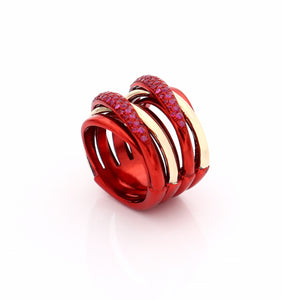 "LIZZY" - 18KT GOLD - RUBIES
