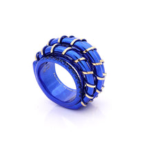 Load image into Gallery viewer, &quot;APERITIVO&quot; - 18KT GOLD - BLUE SAPPHIRES