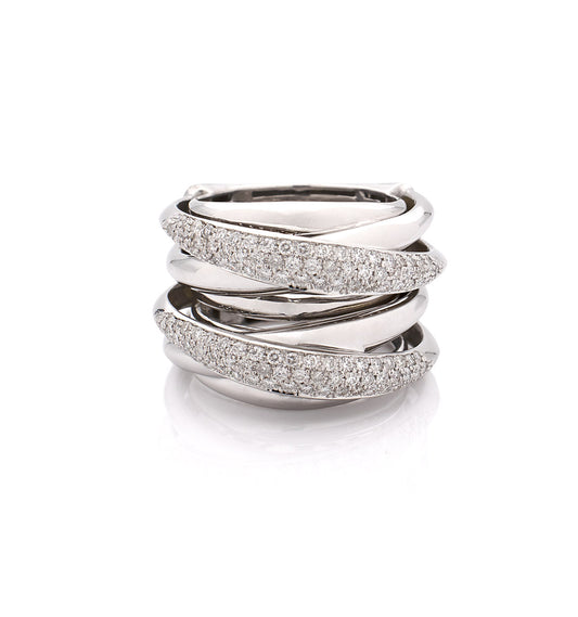 "LIZZY" - 18KT WHITE GOLD - WHITE DIAMONDS